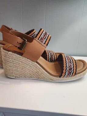 See by Chloe Glyn woven ankle strap espadrille raffia heel sandals